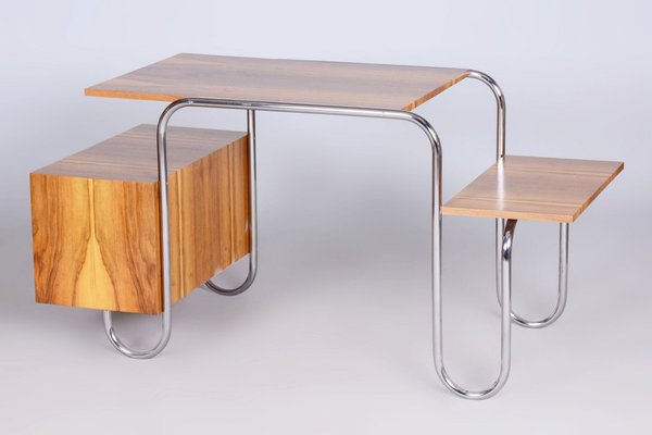 Czech Bauhaus Walnut Writing Desk by André Lurcat, 1930s-WHY-1751948