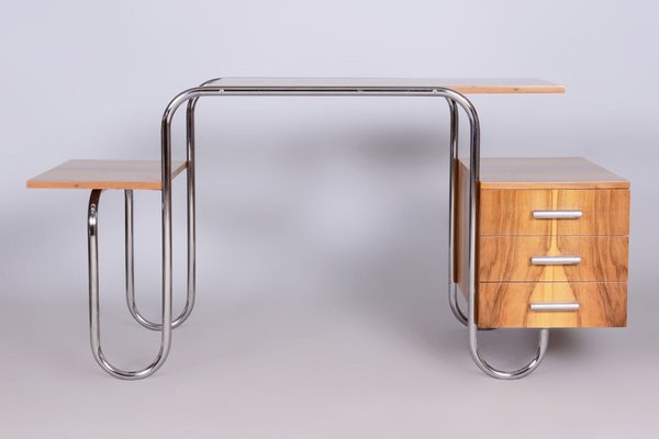 Czech Bauhaus Walnut Writing Desk by André Lurcat, 1930s-WHY-1751948