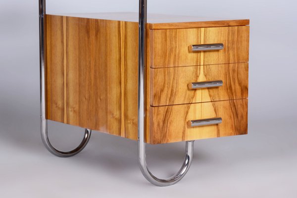 Czech Bauhaus Walnut Writing Desk by André Lurcat, 1930s-WHY-1751948