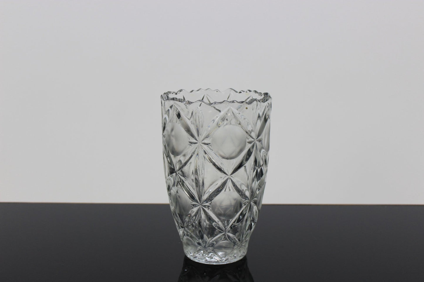 Czech Bohemia Glass Vase, 1970s