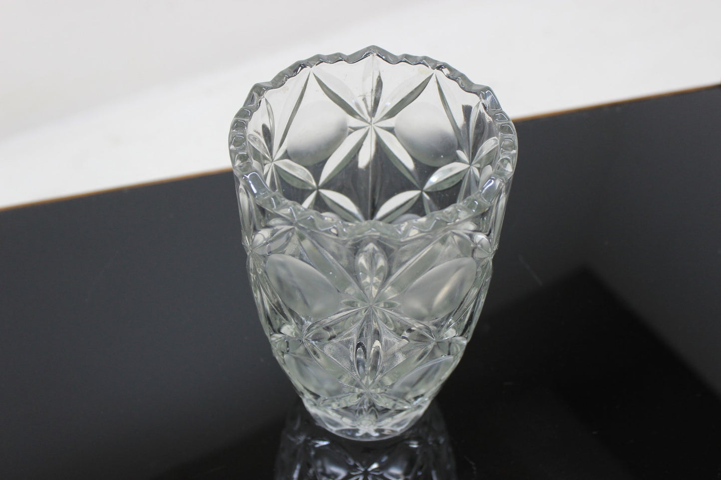 Czech Bohemia Glass Vase, 1970s