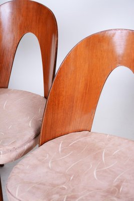 Czech Brown and Beige Chairs by Antonín Šuman, 1950s, Set of 4-WHY-955553