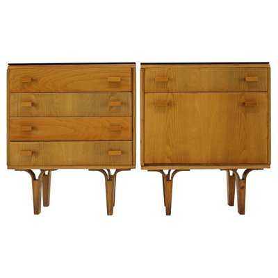 Czech Chest of Drawers by Frantisek Mezulanik, 1960s, Set of 2-TZ-1271426