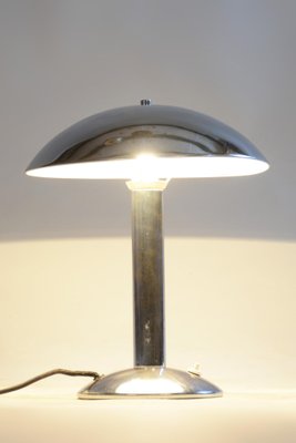 Czech Chrome Bauhaus Table Lamp, 1930s, Set of 2-WHY-1000760