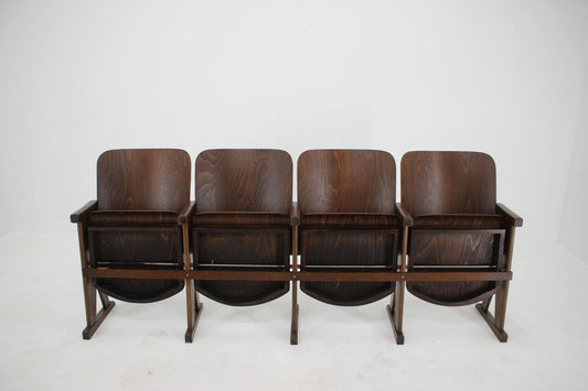 Czech Cinema Benches, 1960s, Set of 4