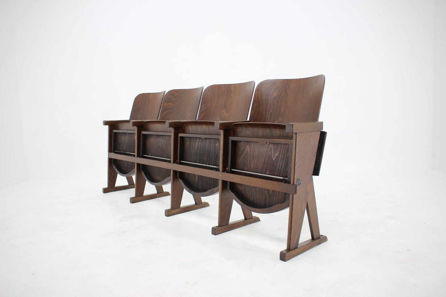 Czech Cinema Benches, 1960s, Set of 4