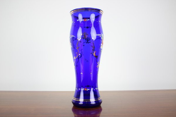 Czech Glass Vase from Novoborské Sklo, 1970s-TZ-1192563