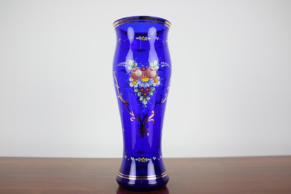 Czech Glass Vase from Novoborské Sklo, 1970s-TZ-1192563