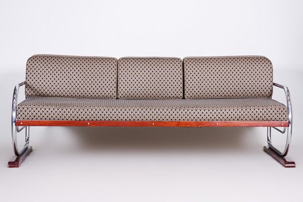 Czech Grey Bauhaus Sofa by Thonet for Robert Slezak, 1930s-WHY-1098727