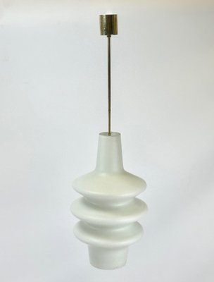 Czech Milk Glass Pendant Lamp attributed to Josef Hurka for Napako, 1960s-ZCY-2023719