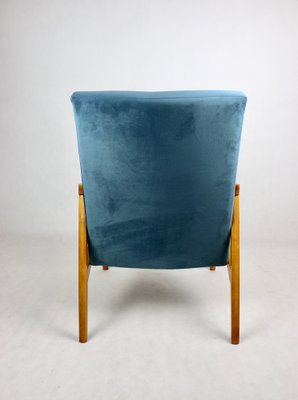 Czech Model Armchair in Ocean Blue attributed to Jiri Jiroutek, 1970s-UJQ-2036235