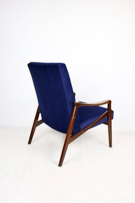 Czech Model Armchair in Ocean Blue attributed to Jiri Jiroutek, 1970s-UJQ-2036236