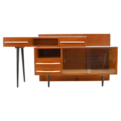 Czech Modular Set of Desk and Chest of Drawers by M.Pozar, 1960s, Set of 2-TZ-1271458