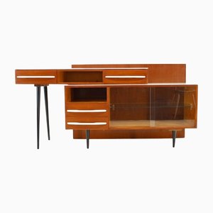 Czech Modular Set of Desk and Chest of Drawers by M.Pozar, 1960s, Set of 2-TZ-1271458