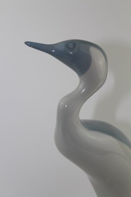 Czech Porcelain Heron from Royal Dux, 1960s-ZWH-796653