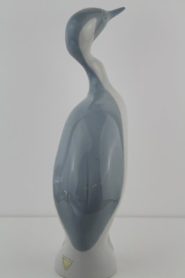 Czech Porcelain Heron from Royal Dux, 1960s-ZWH-796653