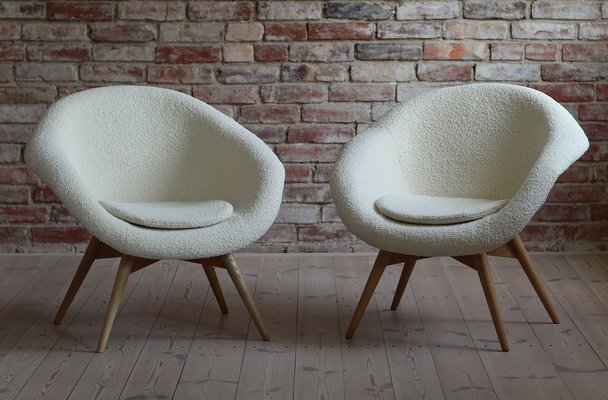 Czech Republican Lounge Chairs by Miroslav Navrátil, 1950s, Set of 2-MJR-1336752