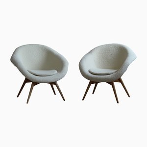 Czech Republican Lounge Chairs by Miroslav Navrátil, 1950s, Set of 2-MJR-1336752