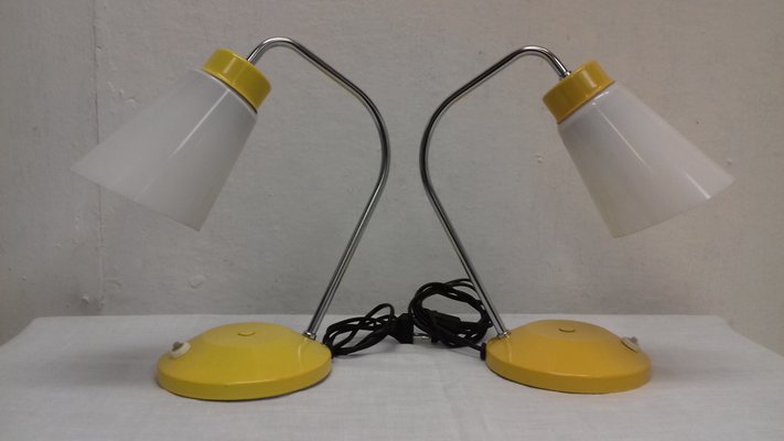 Czech Table Lamps from Lidokov, 1960s, Set of 2-TZ-584638