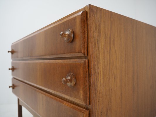 Czech Teak and Oak Chest of Drawers by Krasna Jizba, 1960s-TZ-1079009