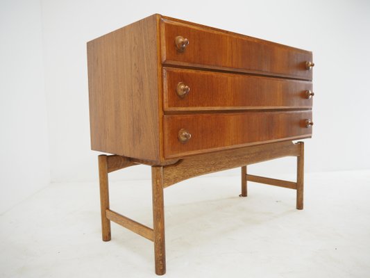 Czech Teak and Oak Chest of Drawers by Krasna Jizba, 1960s-TZ-1079009