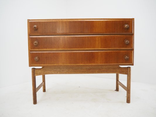 Czech Teak and Oak Chest of Drawers by Krasna Jizba, 1960s-TZ-1079009