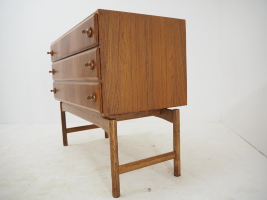 Czech Teak and Oak Chest of Drawers by Krasna Jizba, 1960s-TZ-1079009