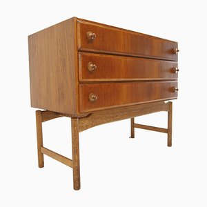 Czech Teak and Oak Chest of Drawers by Krasna Jizba, 1960s-TZ-1079009