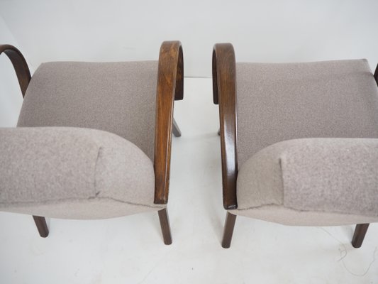 Czech Ton/Thonet Beech Armchairs, 1960s, Set of 2-TZ-1079003