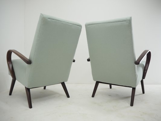 Czech Ton/Thonet Beech Armchairs, 1960s, Set of 2-TZ-1079002