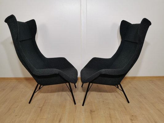 Czechoslovakia Lounge Chair by Miroslav Navratil, 1960s, Set of 2-QJA-1196013