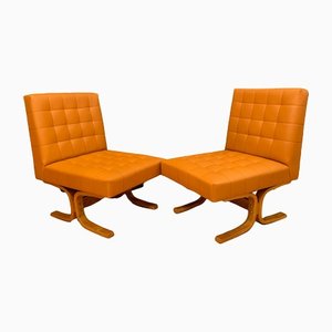 Czechoslovakian Armchairs by Ludvik Volak for Drevopodnik Holesov, 1960s, Set of 2-RTR-1162329