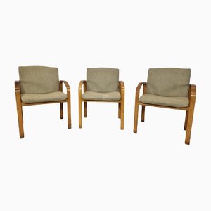 Czechoslovakian Armchairs by Ludvik Volak for Holes Tree, Set of 3-QJA-1327821