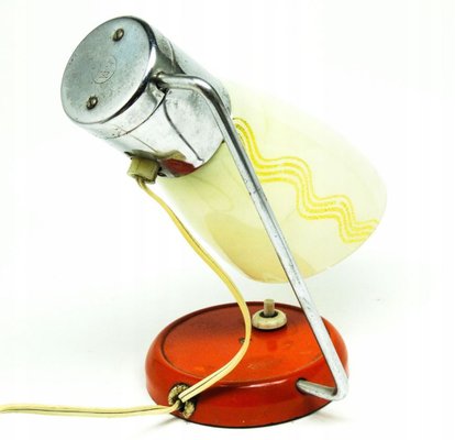 Czechoslovakian Art Deco Bedside Lamp from Napako, 1950s-BKO-1419798