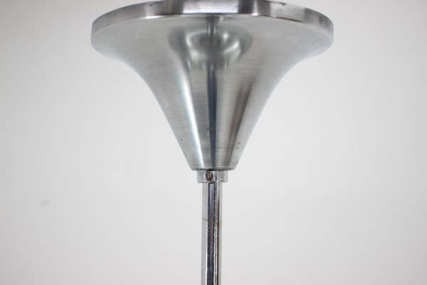 Czechoslovakian Bauhaus Pendant in Aluminium and Glass, 1930s-TZ-1259863