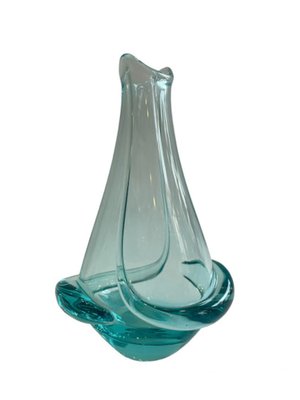 Czechoslovakian Blue Vase by Miroslav Klinger, 1960s-FSD-1797338