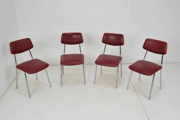 Czechoslovakian Chairs, 1970s, Set of 4-TZ-942406