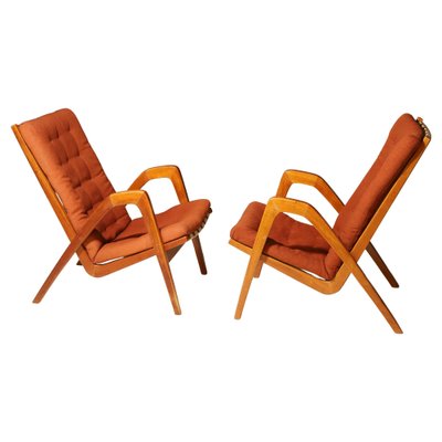 Czechoslovakian Chairs by Janěk Vaněk for Krásná Jizba, 1940s, Set of 2-HXT-2043775