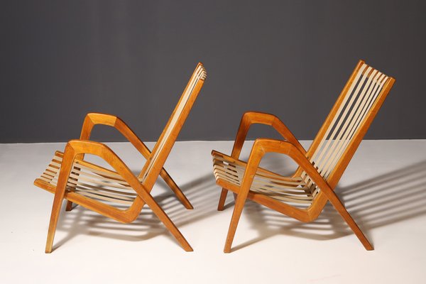 Czechoslovakian Chairs by Janěk Vaněk for Krásná Jizba, 1940s, Set of 2-HXT-2043775