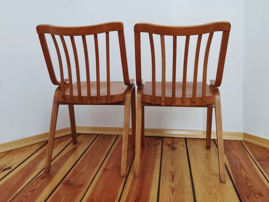 Czechoslovakian Chairs by L. Volák for Ton, 1960s, Set of 2-DHD-1251557