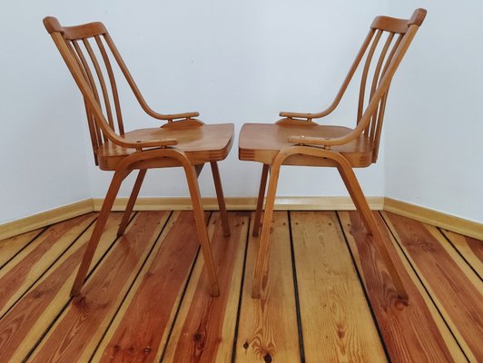 Czechoslovakian Chairs by L. Volák for Ton, 1960s, Set of 2-DHD-1251557