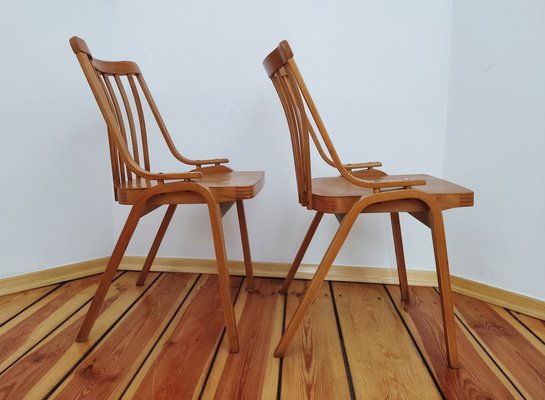 Czechoslovakian Chairs by L. Volák for Ton, 1960s, Set of 2-DHD-1251557