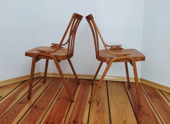 Czechoslovakian Chairs by L. Volák for Ton, 1960s, Set of 2-DHD-1251557