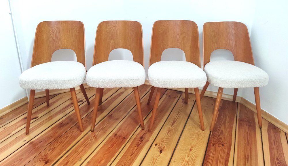 Czechoslovakian Chairs by O. Haerdtl for Ton, 1960s, Set of 4