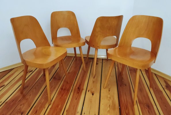 Czechoslovakian Chairs by O. Haerdtl for Ton, 1960s, Set of 4-DHD-1256138