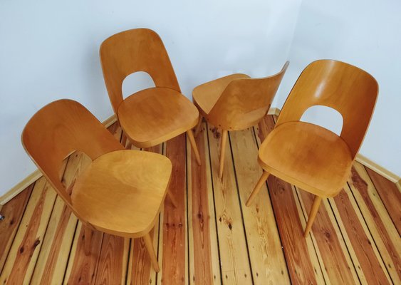 Czechoslovakian Chairs by O. Haerdtl for Ton, 1960s, Set of 4-DHD-1256124