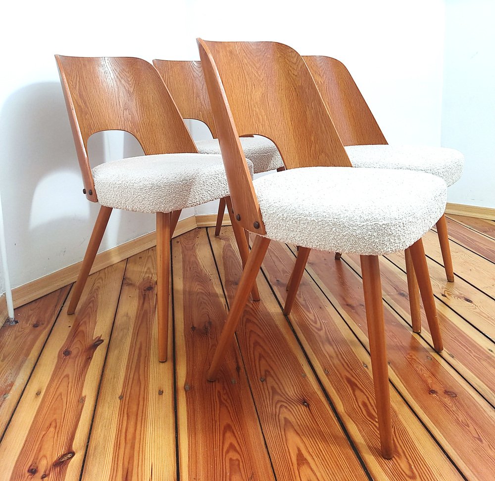 Czechoslovakian Chairs by O. Haerdtl for Ton, 1960s, Set of 4