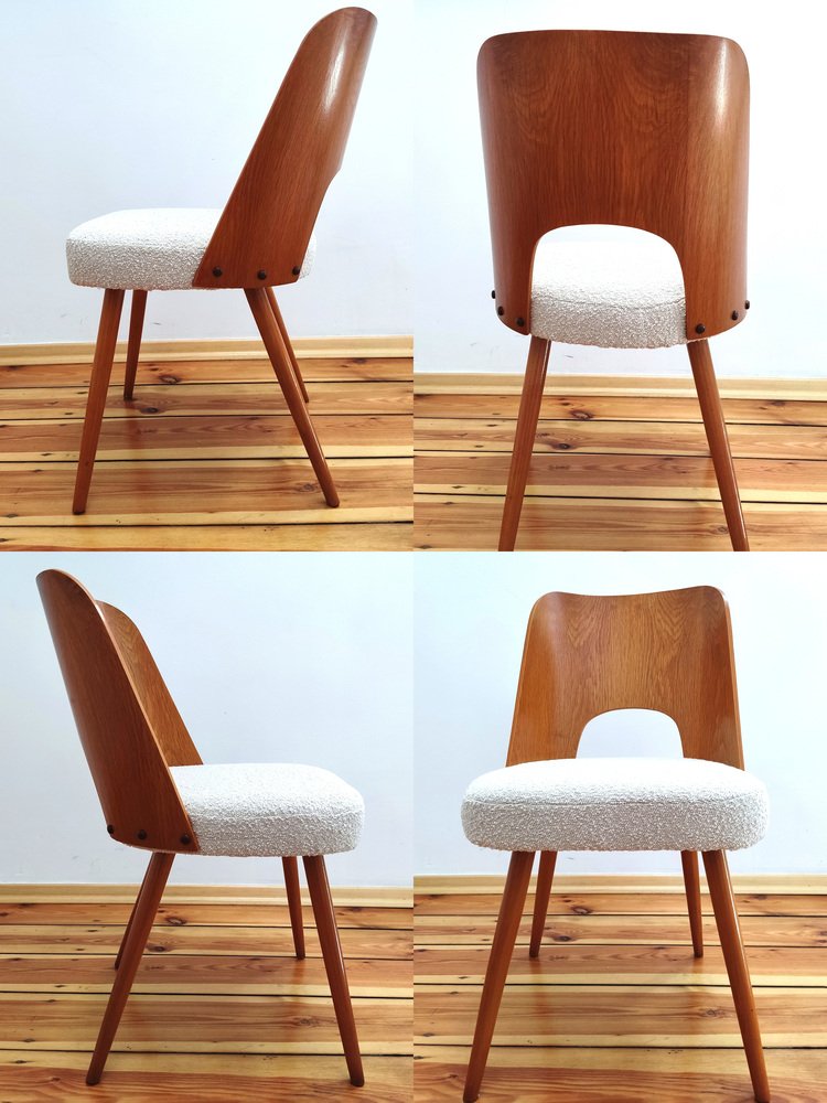 Czechoslovakian Chairs by O. Haerdtl for Ton, 1960s, Set of 4