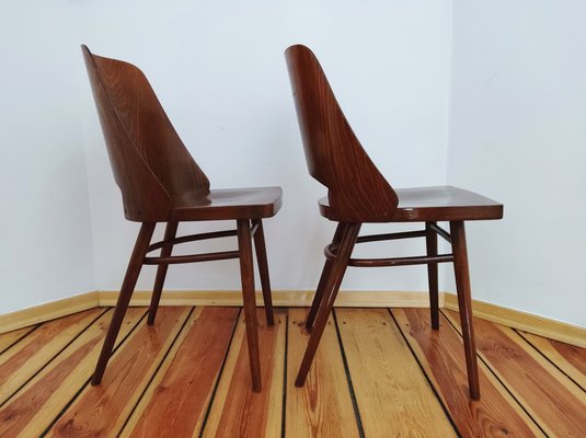 Czechoslovakian Chairs by O. Haerdtl for Ton, 1960s, Set of 4-DHD-1257437