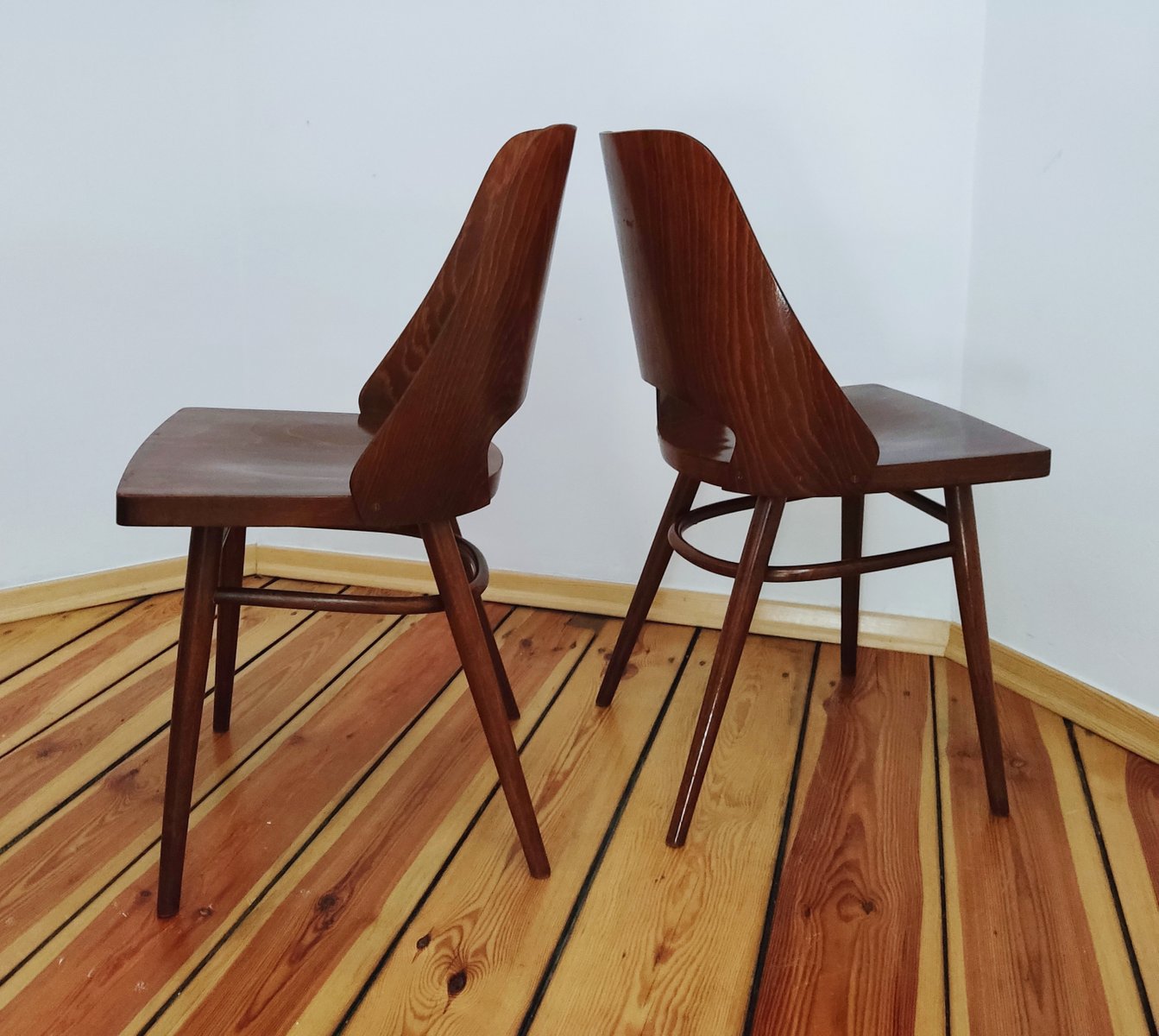 Czechoslovakian Chairs by O. Haerdtl for Ton, 1960s, Set of 4